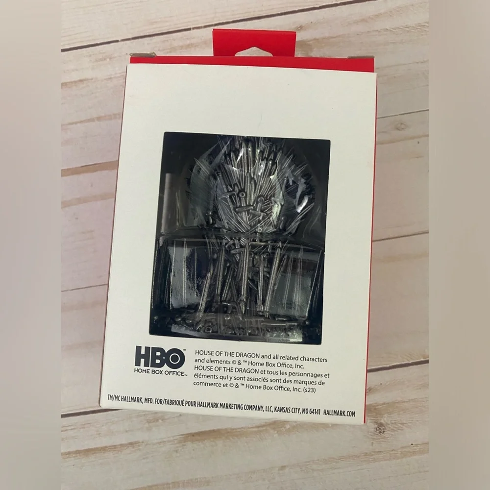 Hallmark House of the Dragon Iron Throne Christmas Ornament NEW in BOX